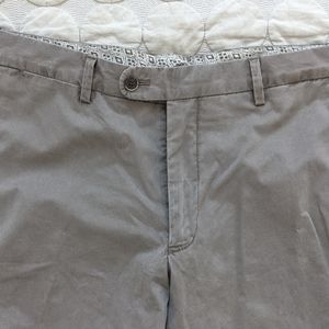 NWT Suitsupply Porto pants, 34L cotton, khaki grey